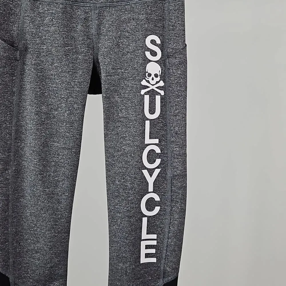 Lululemon‎ x SoulCycle Pace Rival Gray Cropped Leggings | Women's 2